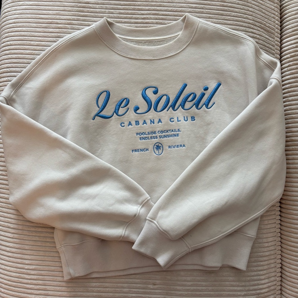 Le Soleil Cabana Club Cream Sweatshirt